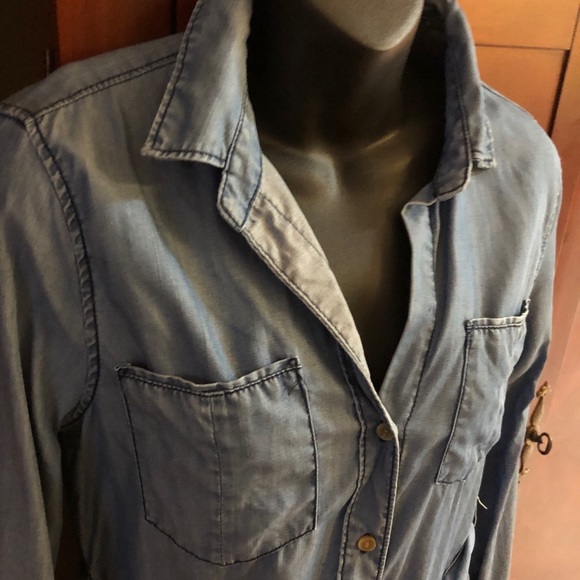 XS AQUA Chambray Dress like Denim - Picture 5 of 13